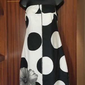 NWT Cache Black & White Pattern Dress Size 10
